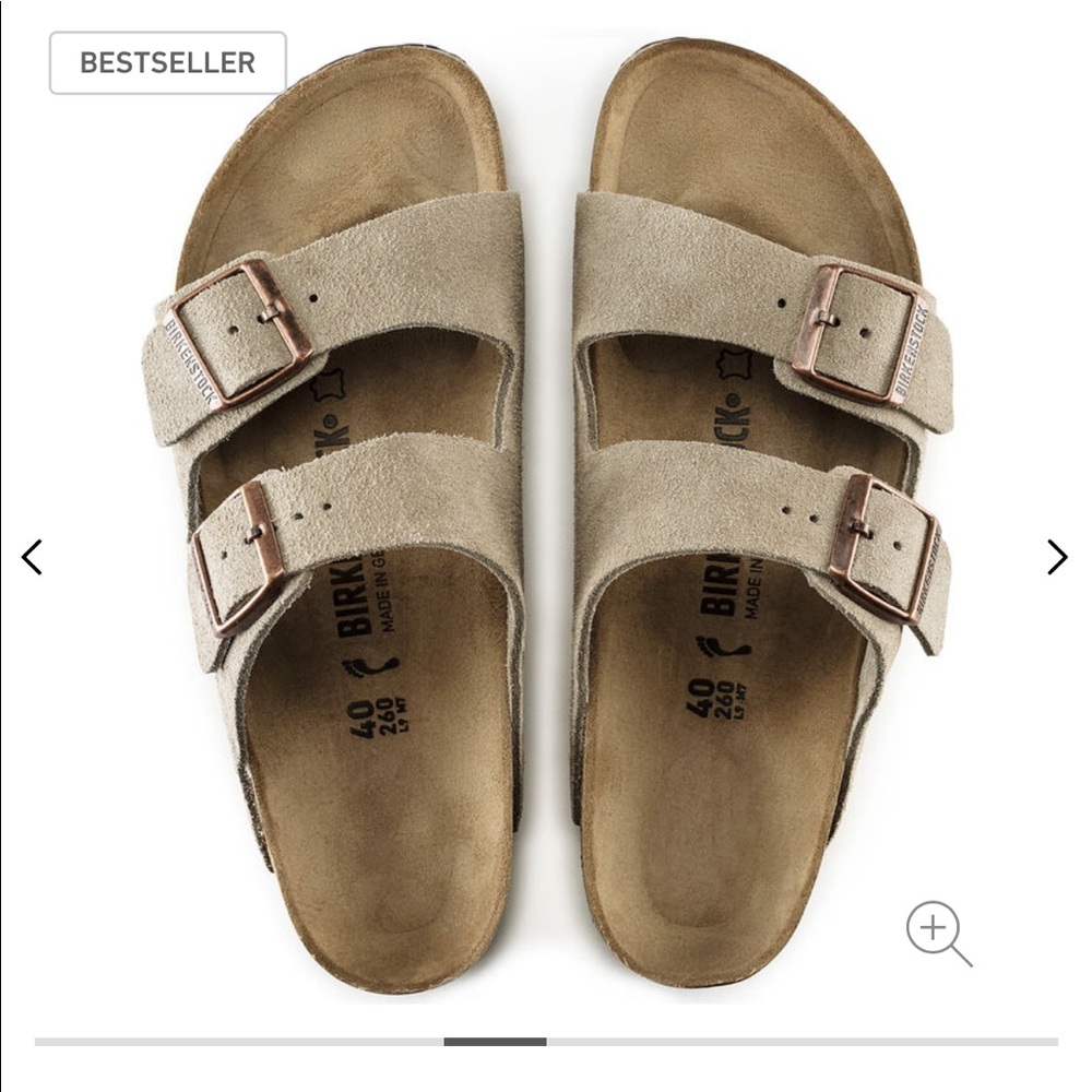 NWT Birkenstocks - Arizona Taupe